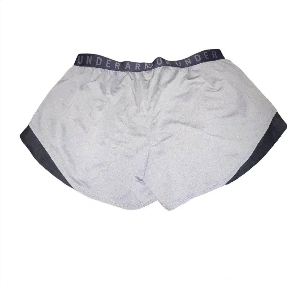 Women's UA Play Up Shorts 3.0 Twist XXL plus size NWT gray and black - Picture 5 of 13